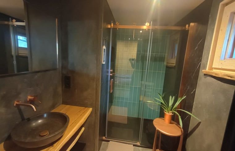 Stylish bathroom in Holiday home in Lochem with modern amenities in Gelderland.