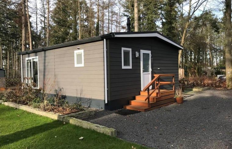 Seitenansicht des Ferienhauses in Lochem, umgeben von Natur in der Achterhoek.