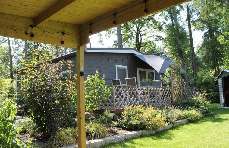 Cottage in Lochem mit Veranda und bluehendem Garten, Achterhoek.