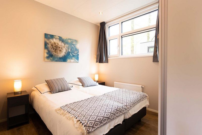 Comfortable bedroom with natural light in Module Special 6 persons, Lichtenvoorde, Achterhoek.