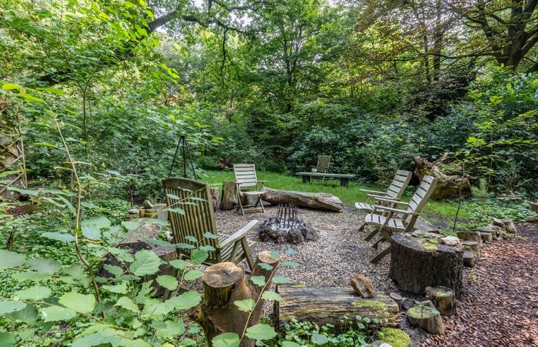 Gezellig terras bij Vakantiehuis in Neede, ideaal voor ontspanning in de Achterhoekse natuur.