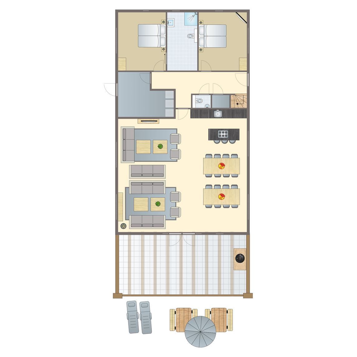 Unterkunft 295040 - Bungalow Achterhoek - Stroombroek | 16-persoons woning | 16L