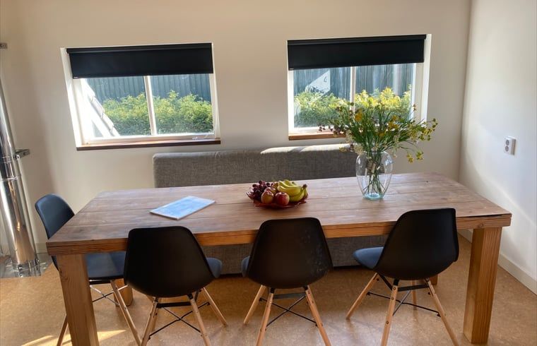Dining table with view in Holiday home in Gaanderen, Gelderland