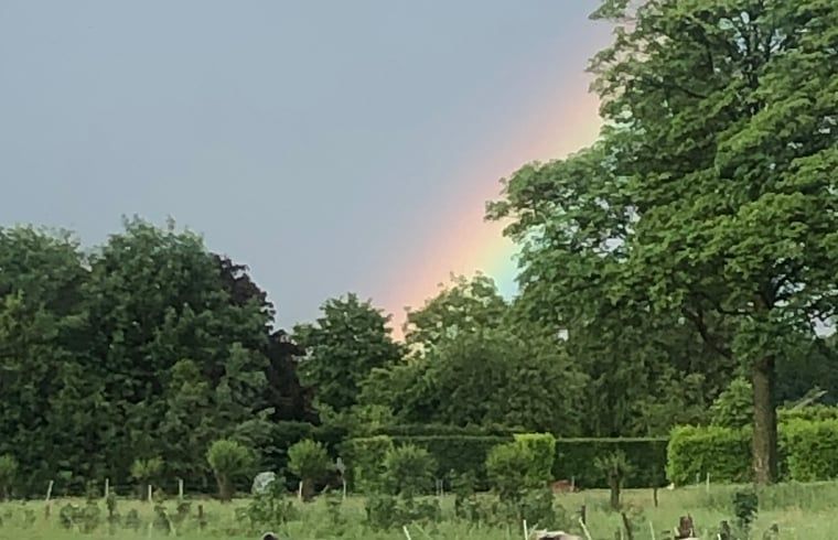 Rainbow above Holiday home in Gaanderen, Achterhoek