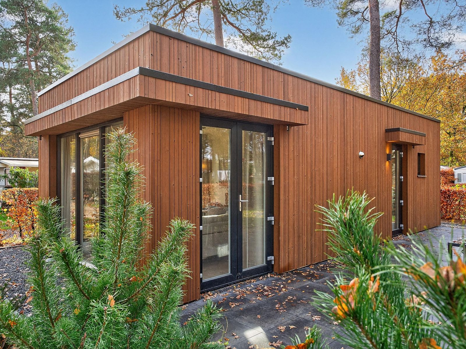 Freistehendes Haus in Olburgen, Achterhoek, Gelderland, umgeben von Natur, bietet ein ruhiges Ferienerlebnis in einem modernen Ferienhaus.