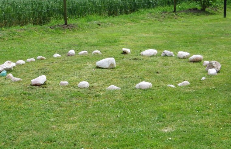Stone circle in the garden of Cottage in Warnsveld, Achterhoek, for rest and meditation.