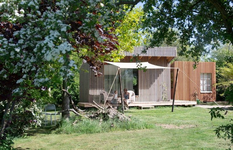 Das Ferienhaus in Megchelen, Achterhoek bietet einen erholsamen Aufenthalt mit einer Terrasse inmitten der Natur in Gelderland.