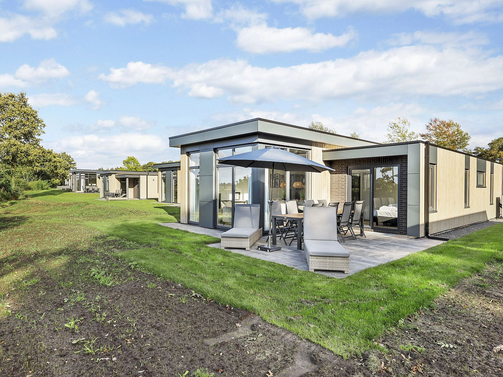 Floor plan of De Vlinderhoeve 8-person house in Achterhoek, Gelderland.