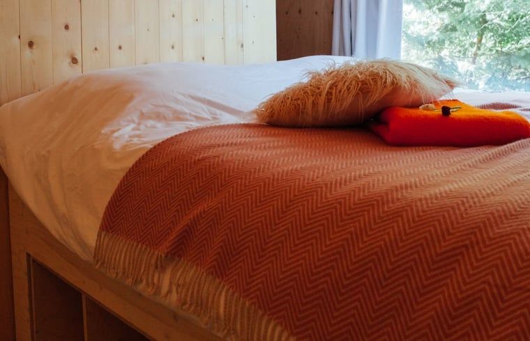 Gemuetliches Schlafzimmer im Cottage in Joppe, Achterhoek.