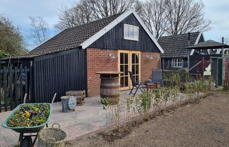 Terrace of Holiday home in Winterswijk Corle, a charming vacation home in the Achterhoek, Gelderland.