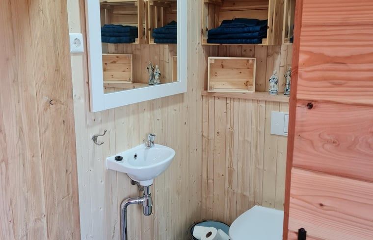 Stylish bathroom in Holiday home in Winterswijk Corle, a comfortable vacation home in the Achterhoek.