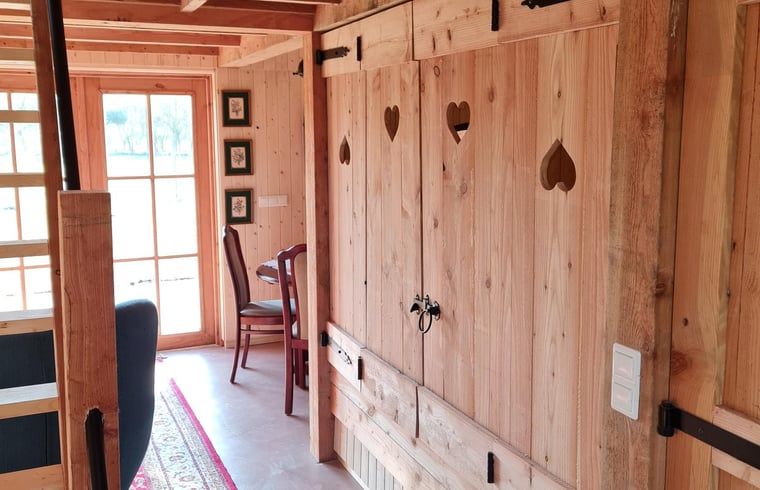 Wooden interior of Holiday home in Winterswijk Corle, a cozy vacation home in the Achterhoek.