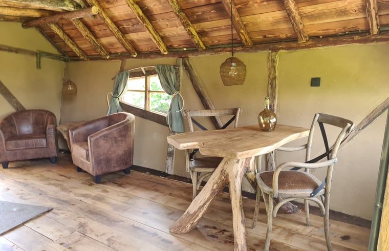 Gemuetliche Sitzecke im Ferienhaus in Winterswijk Corle, Achterhoek, Gelderland.