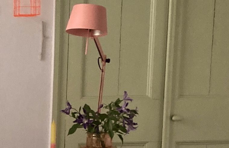 Kueche des Ferienhauses in Voorstonden, Gemeinde Brummen, im Gelderse Vallei, Gelderland, mit stilvollen offenen Regalen und moderner Ausstattung.