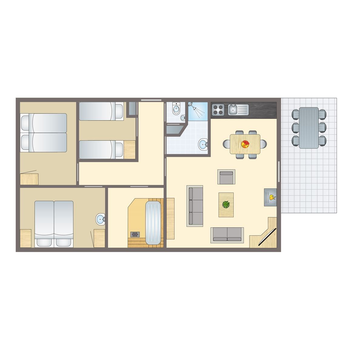 Verblijf 3201166 - Bungalow Veluwe - Heideheuvel | 6-persoons bungalow | 6CE1