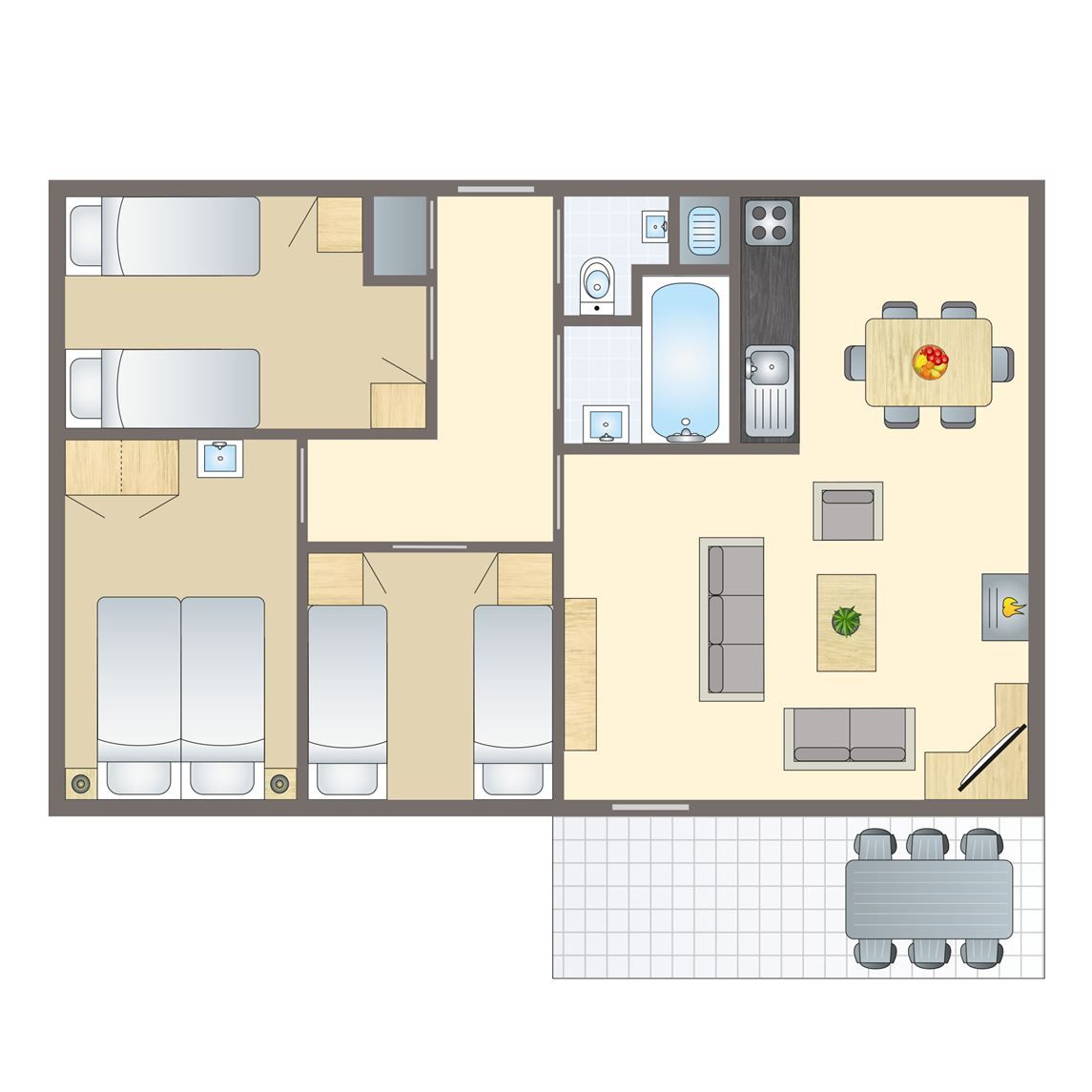 Verblijf 3201195 - Bungalow Veluwe - Heideheuvel | 18-persoons reuniebungalow | 18C