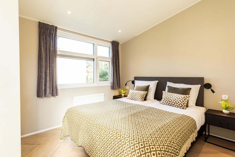 Stylish second bedroom in Silva 4 persons Wellness vacation home in Ede, Veluwe.