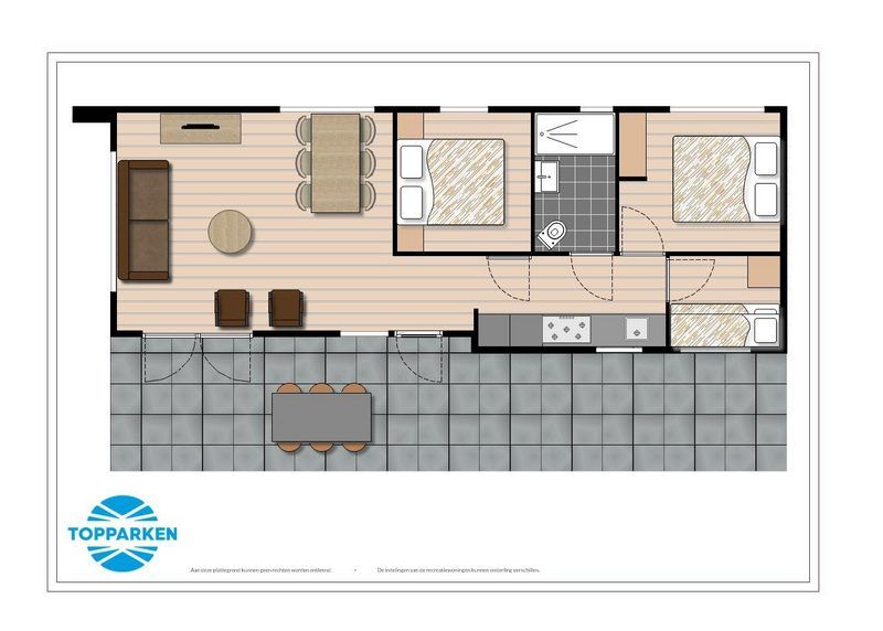 Karte von Ferienhaus Modul Spezial 6 Personen Wellness in Ede, Veluwe.