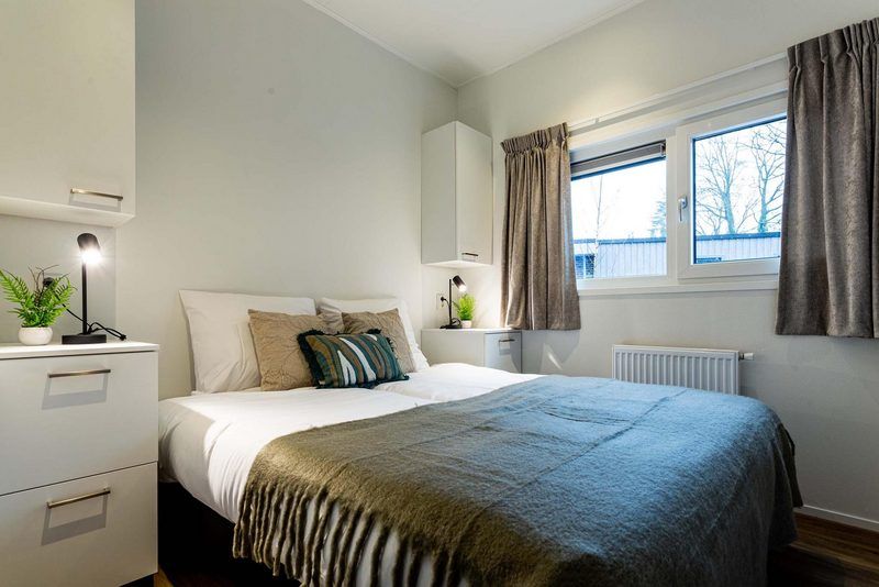 Komfortables Zimmer in Modul Spezial 6 Personen Wellness in Ede, Veluwe.