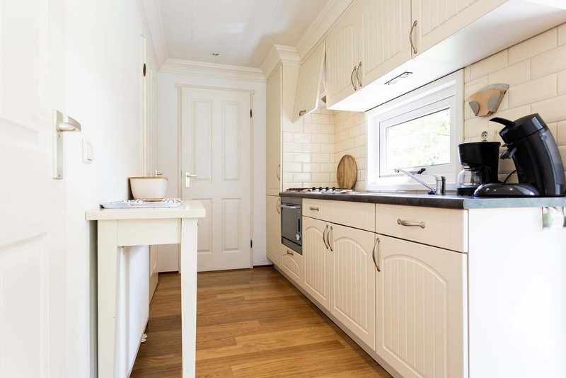 Moderne Kueche im Ferienhaus fuer 3 Personen, Ede, Veluwe, Gelderland, voll ausgestattet.