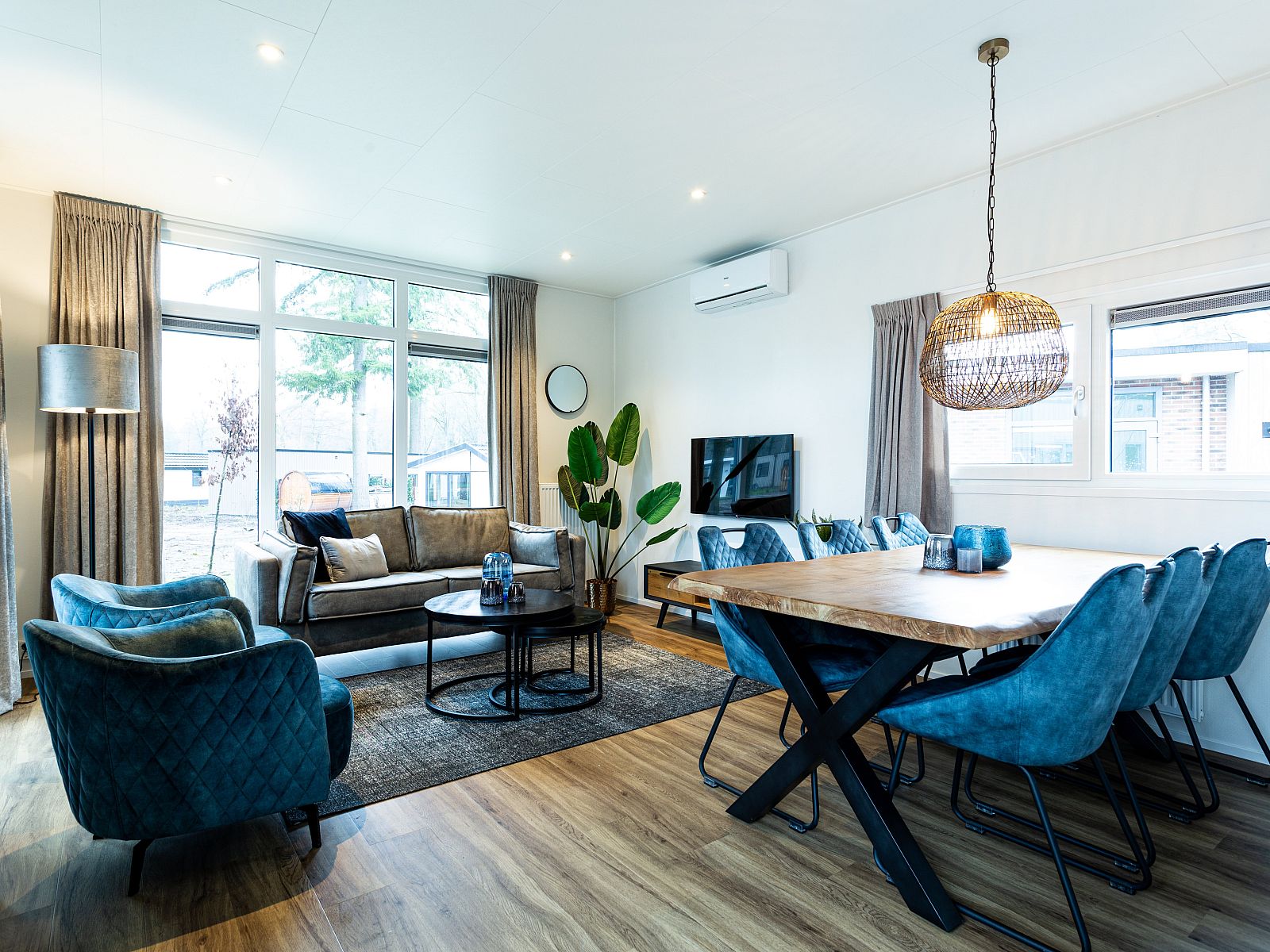 Stylish interior of Module Limited Edition, a luxury vacation home in Ede, Veluwe, Gelderland.