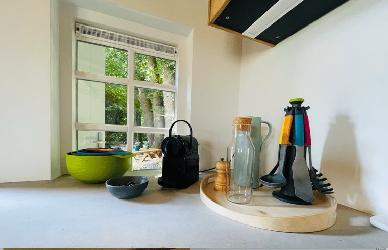 Kuechenzubehoer im Ferienhaus in Ermelo, Veluwe, Gelderland.