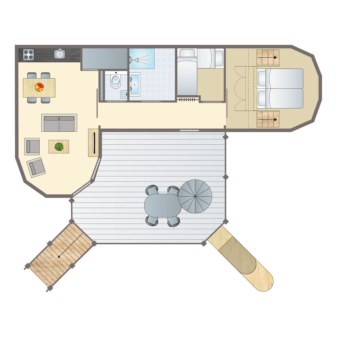 Verblijf 3211132 - Bungalow Veluwe - Miggelenberg | 4-persoons tree house | 4CTH