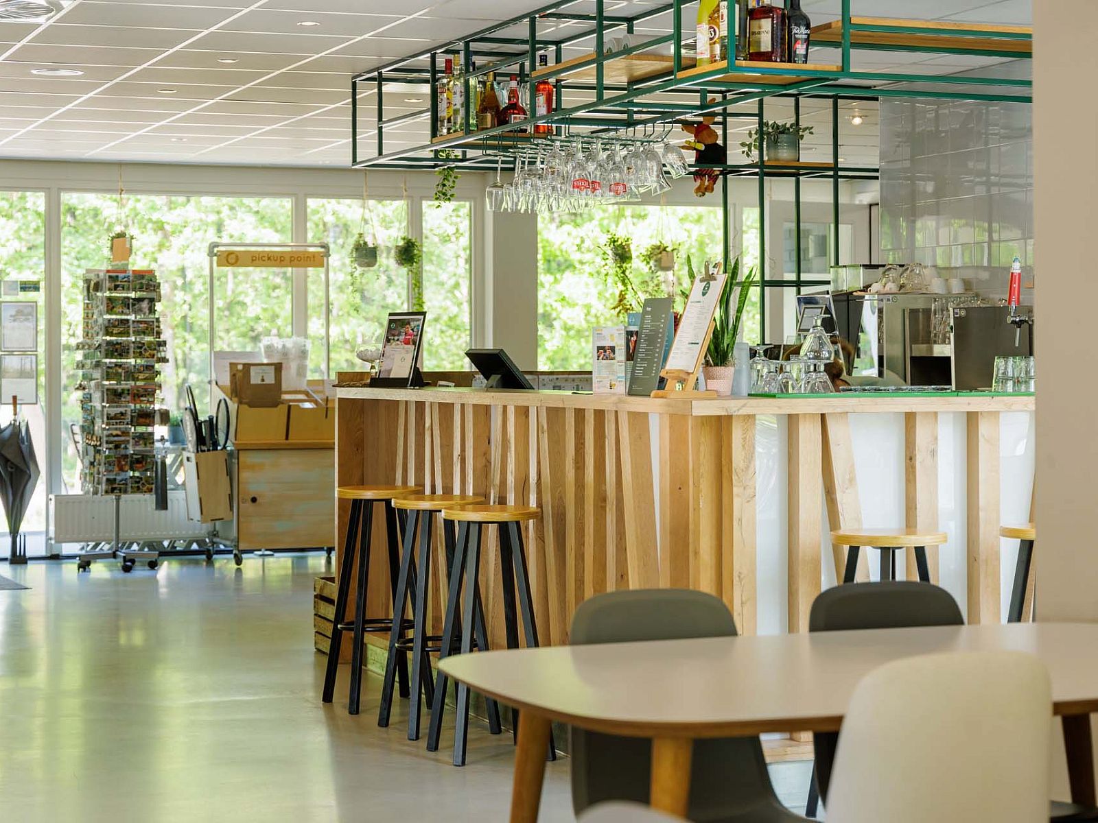 Modern bar in detached house Hoenderloo, Veluwe, Gelderland.