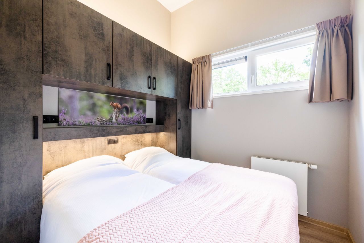 Zweites Schlafzimmer in freistehendem Haus in Hoenderloo, Veluwe, Gelderland. Ferienhaus mit gemtlicher Einrichtung.