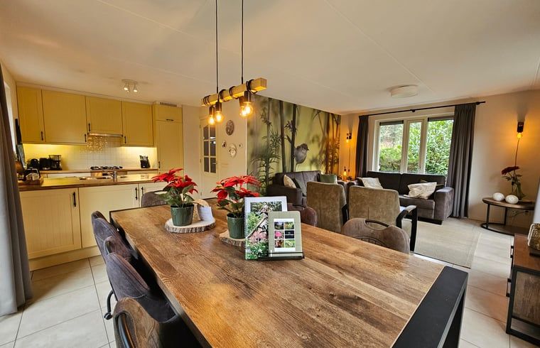 Gezellige keuken in Huisje in Garderen, vakantiehuis op de Veluwe, Gelderland.