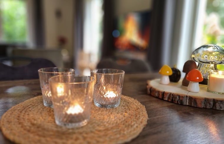 Moderne keuken in Huisje in Garderen, vakantiehuis op de Veluwe, Gelderland.