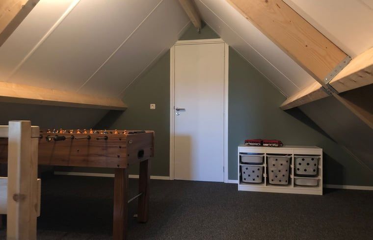 Attic room with play area in Holiday home in 't Harde, Veluwe, ideal for children.