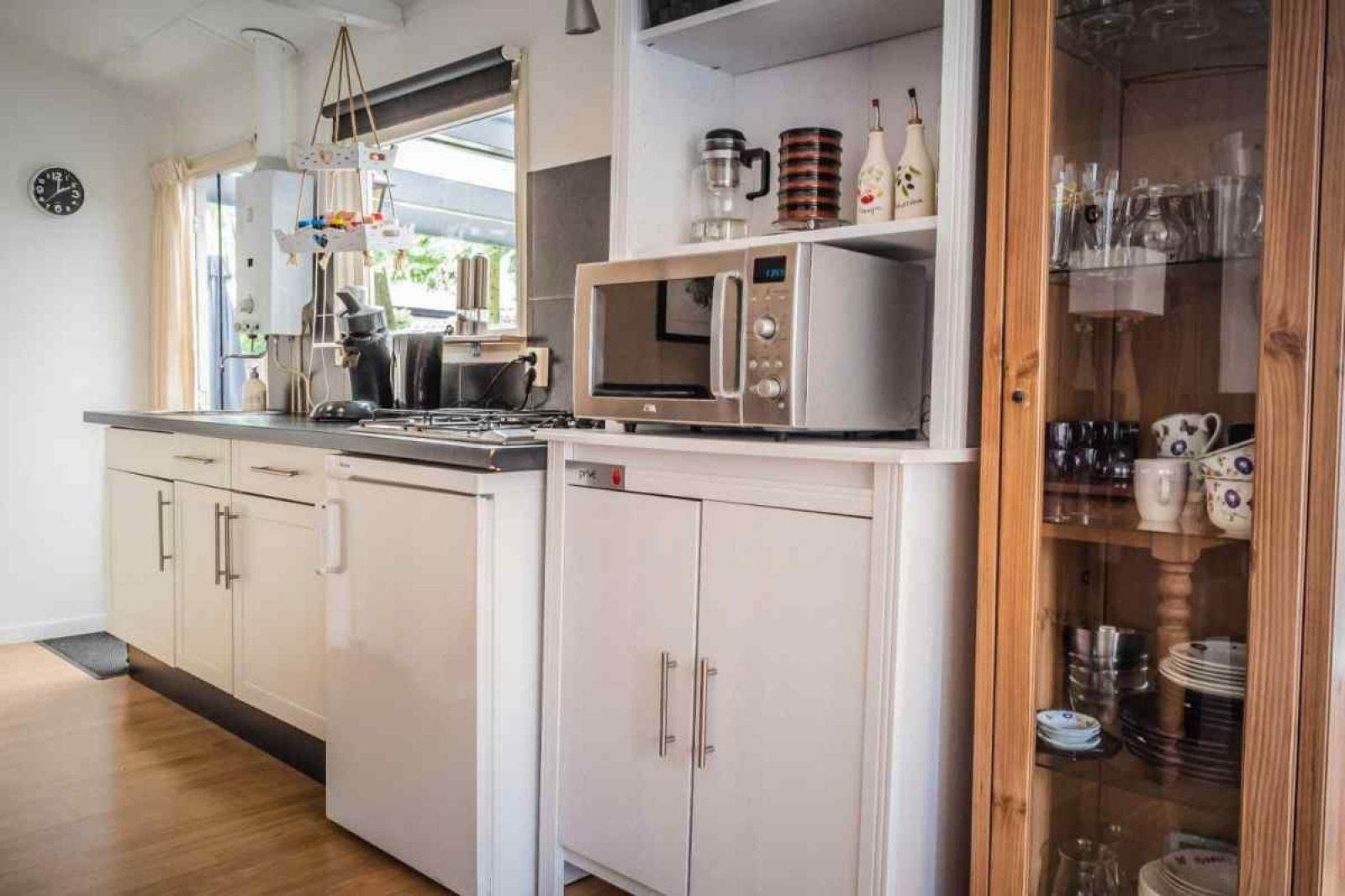 Bike path along the water near DG256 vacation home in Putten, Veluwe, Gelderland.