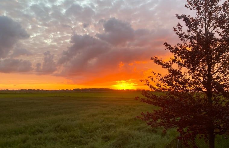 Breathtaking sunset at Holiday home in Wezep/Oldebroek, Veluwe, Gelderland.
