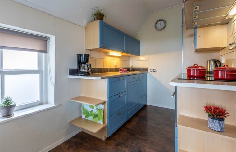Kitchen with appliances in Holiday home in Wezep Oldebroek, Veluwe, Gelderland.