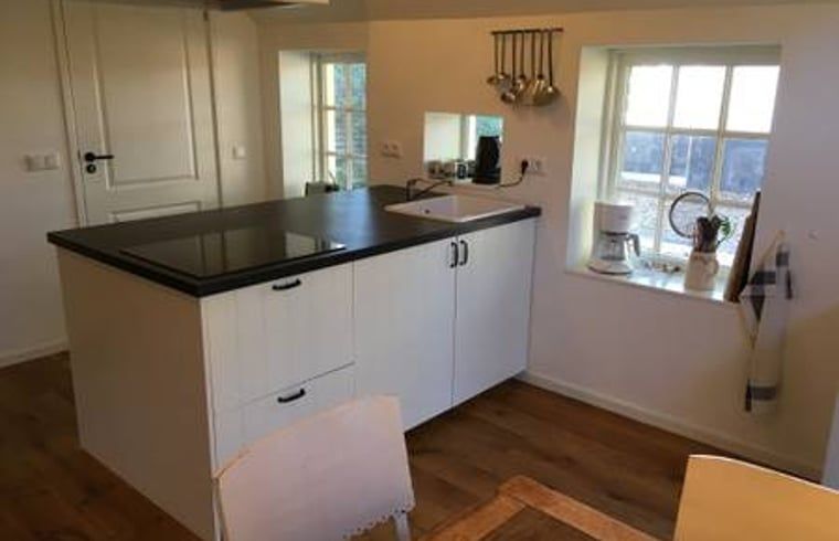 Moderne keuken in vakantiehuis in Hulshorst, perfect voor kookliefhebbers, Veluwe, Gelderland.
