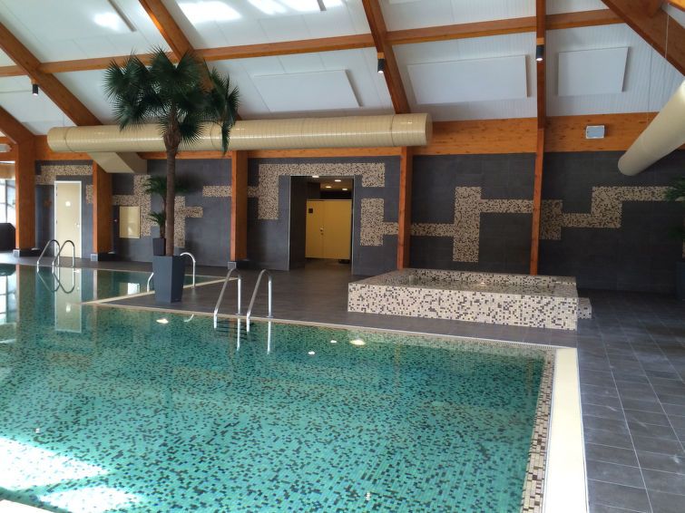 Zwembadfaciliteiten bij Vakantiehuis Geheim van Otterlo 6 in Otterlo, Veluwe, Gelderland voor ontspanning.