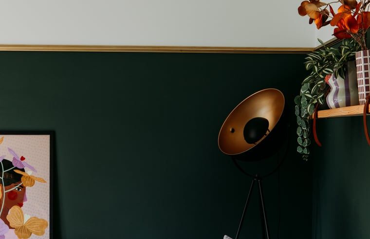 Modern lighting and art in Holiday home in Nunspeet, Veluwe, for a stylish atmosphere.