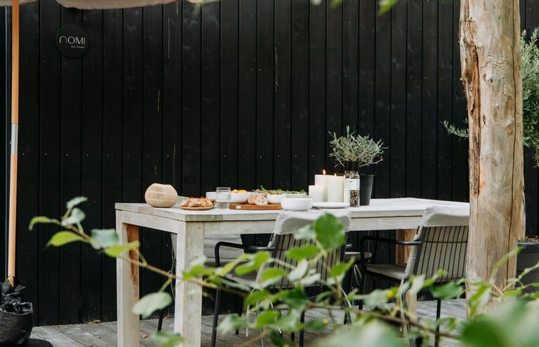 Luxury bathroom in Cottage in Nunspeet, Veluwe, Gelderland with modern shower and stylish finish.