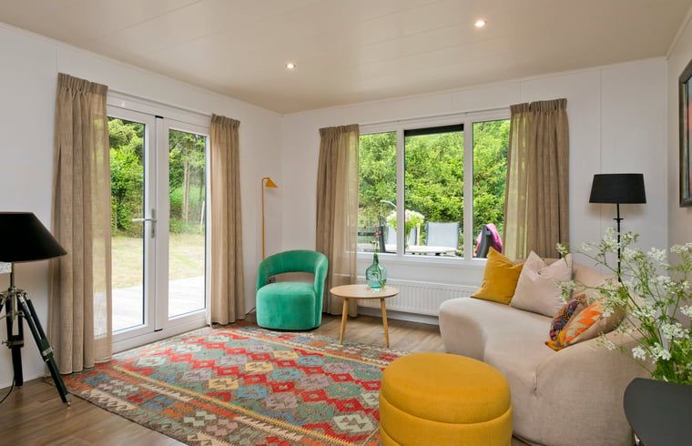 Gezellige binnenruimte van Vakantiehuis in Rheden met modern design, Veluwe, Gelderland.