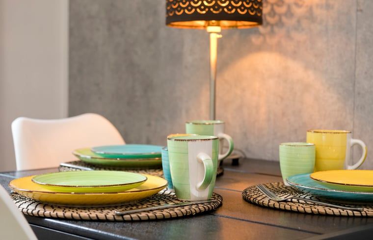 Compacte keuken van Vakantiehuis in Rheden met moderne apparatuur, Veluwe, Gelderland.