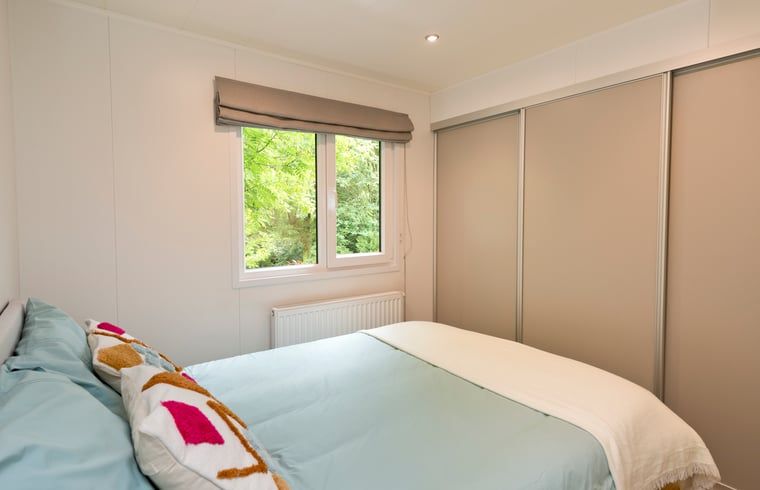 Moderne badkamer in Vakantiehuis in Rheden met douchecabine, Veluwe, Gelderland.