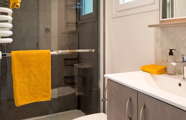 Kraan en wastafel in Vakantiehuis in Rheden, Veluwe, Gelderland.