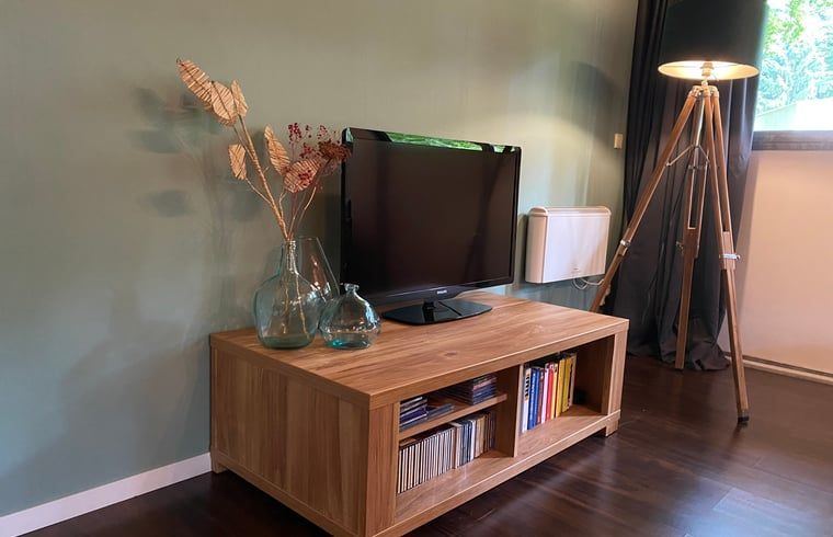 TV corner in Cottage in Hattem, vacation home in Veluwe, Gelderland.