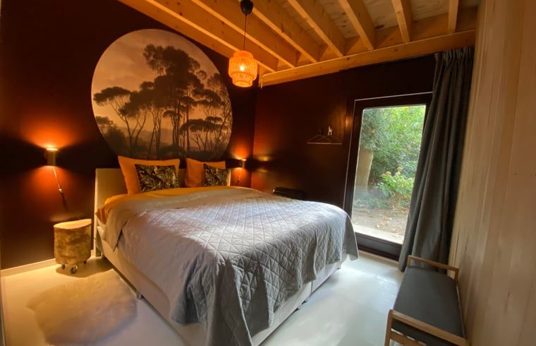 Attractive bedroom in Cottage in Hattem, vacation accommodation in Veluwe, Gelderland.