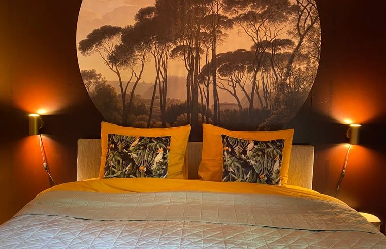 Comfortable bed in Cottage in Hattem, vacation home in Veluwe, Gelderland.