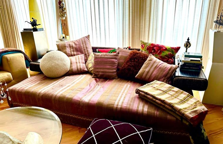 Gemuetliches Wohnzimmer in Cottage in Doornspijk, Ferienhaus in Veluwe, Gelderland.