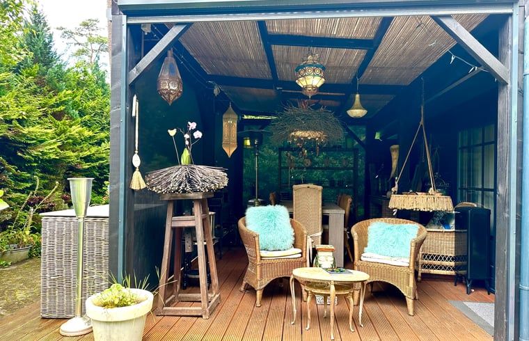 Gruener Garten in Cottage in Doornspijk, Ferienunterkunft in Doornspijk, Veluwe.