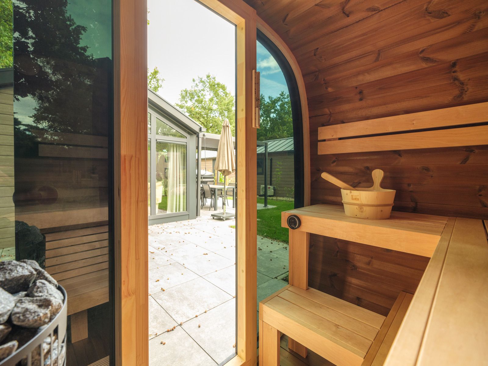 Verblijf 325359 - Vakantiewoning Veluwe - Doornenburg Lodge Comfort met Hottub & Sauna