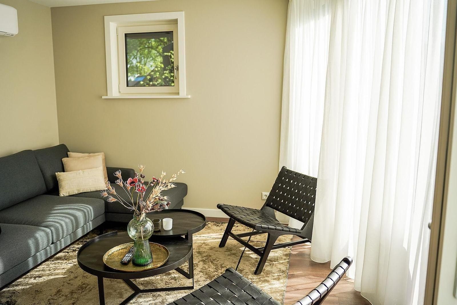 Grundriss der Nature Villa mit Whirlpool & Sauna in Wekerom, Veluwe. Uebersicht des Grundrisses.